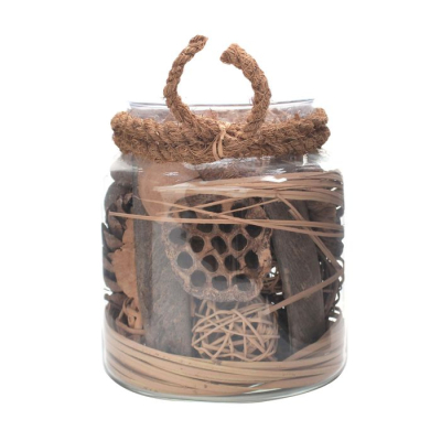 Decoratie pot bruin