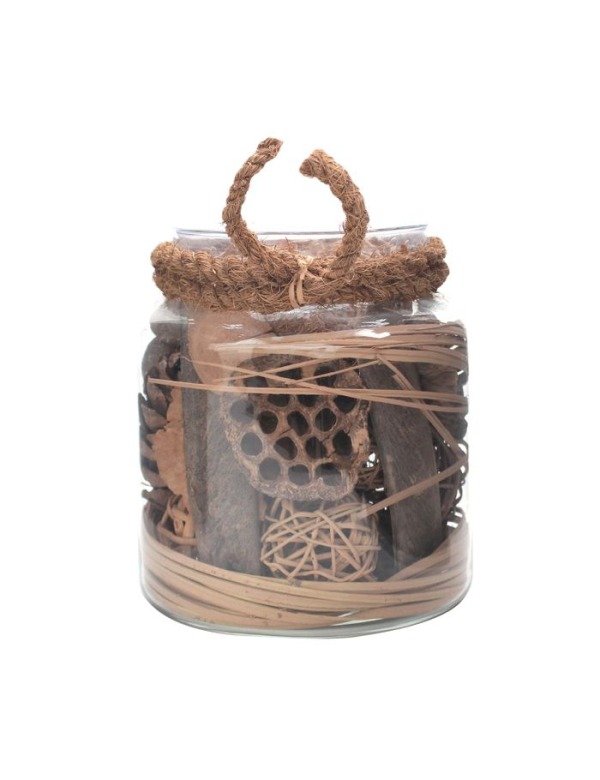 Decoratie pot bruin